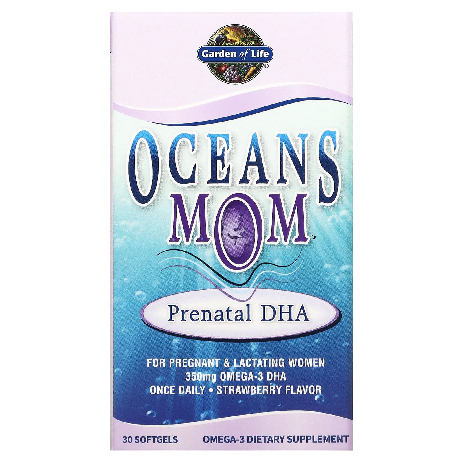 Garden of Life, Oceans 3 - Oceans Mom, 30 Softgels UPC 658010113953 | HiLife Vitamins